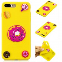 iphone 7+ yellow donut case